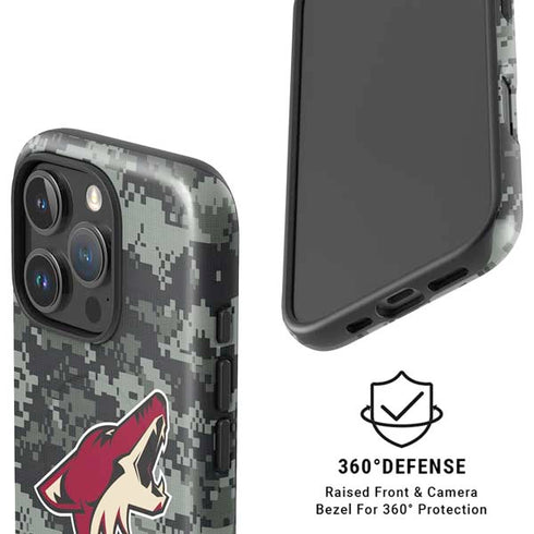 NHL Arizona Coyotes Camo iPhone 16 Pro Magsafe Impact Case